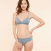 Lace and stretchy microfibre hipster briefs - PURE 360 - CELADON - Etam